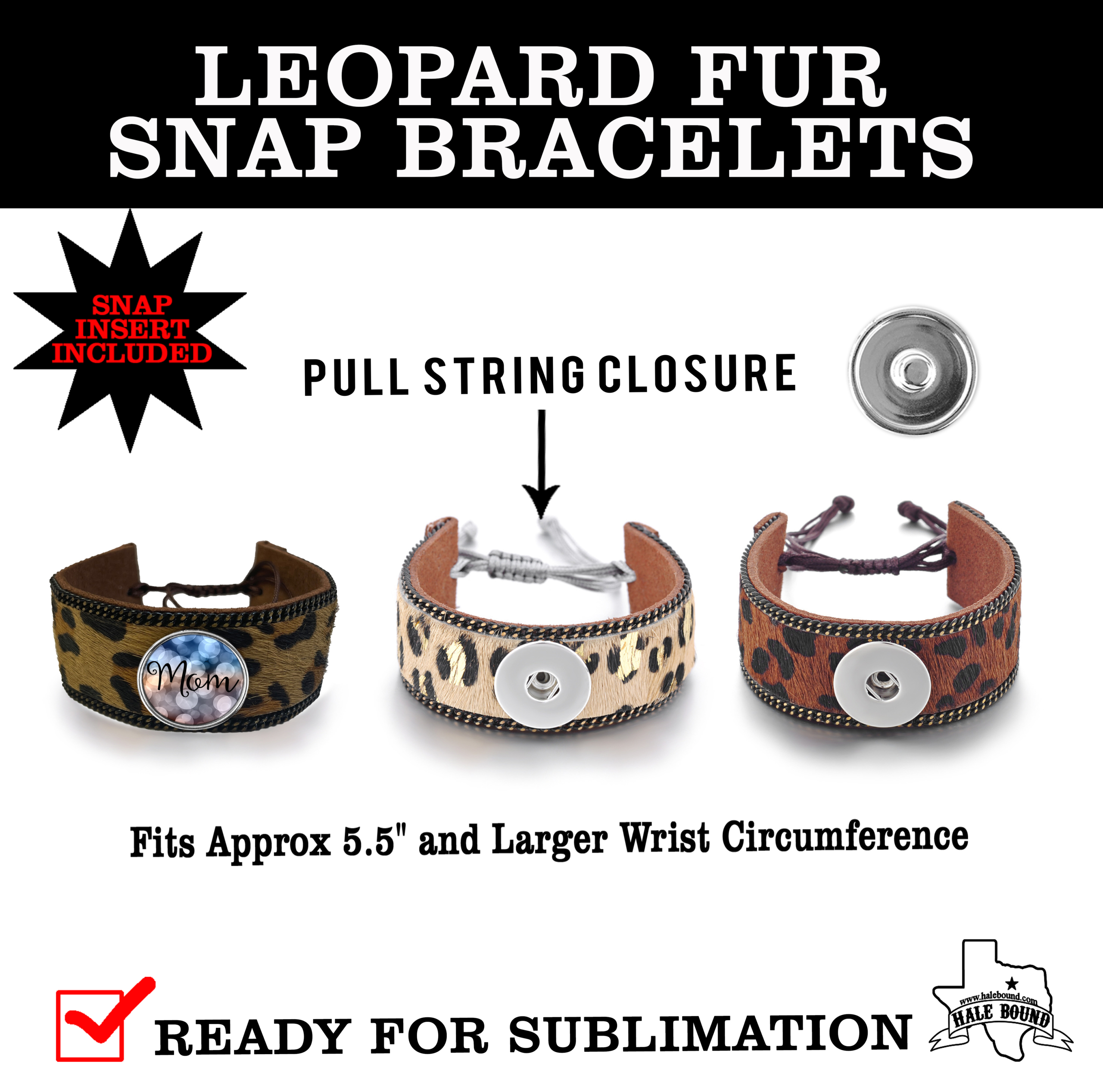 Sublimation Bracelet with Safety Clasp - Pack of 10 units | BRILDOR ®