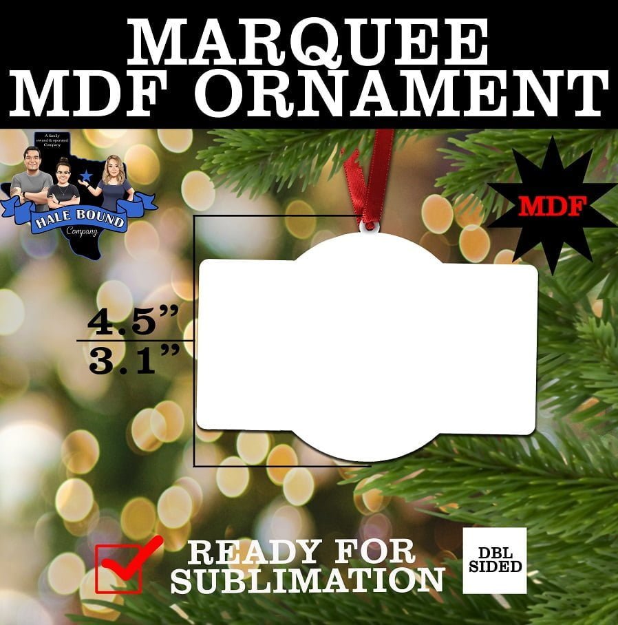 Sublimation Ornament Blanks! MDF core