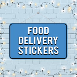 FOOD DELIVERY STICKERS