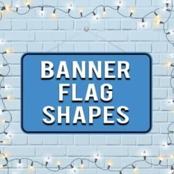 MDF BANNER-FLAG SHAPES