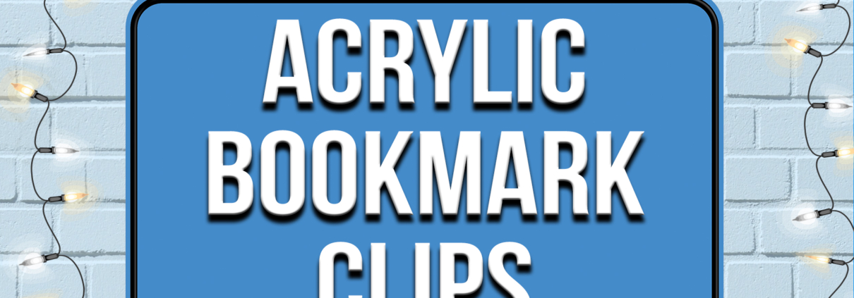 ACRYLIC BOOKMARK CAT