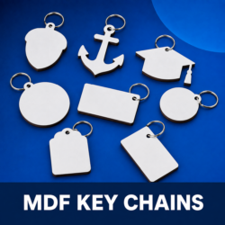 MDF KEY CHAINS