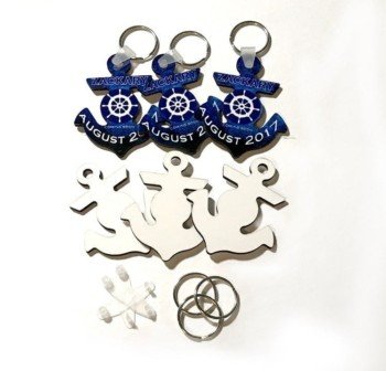 RTS MDF DBL SIDED ANCHOR KEY CHAINS